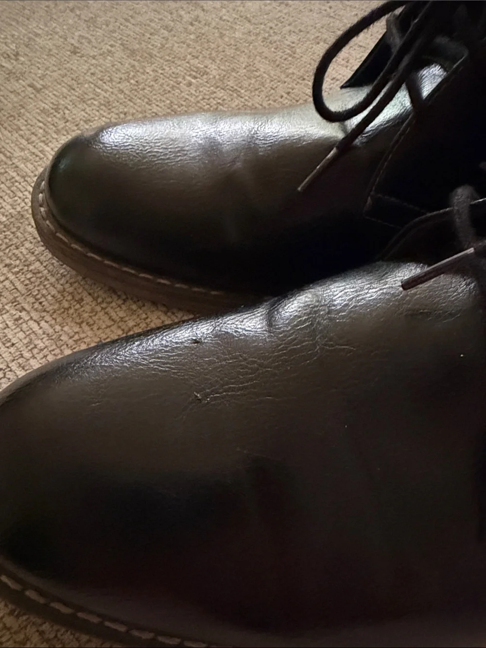Sonoma Men's Black Leather Chukka Boots